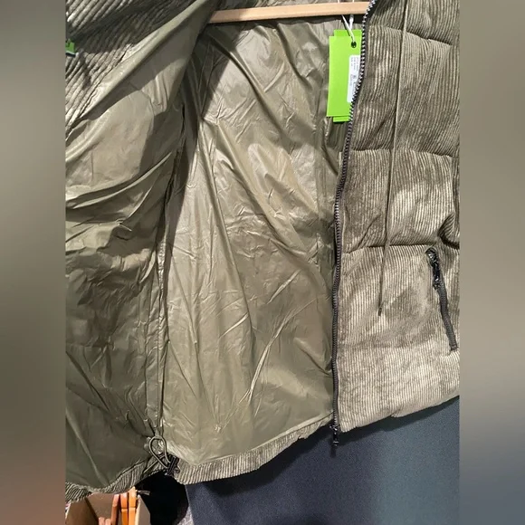 Sam Edelman Hooded corduroy Puffer Jacket XS - Picture 6 of 8
